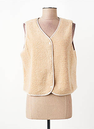 Veste casual coupe droite beige LILI SIDONIO femme