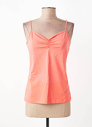 T-shirt col v fines bretelles rose MICHA femme