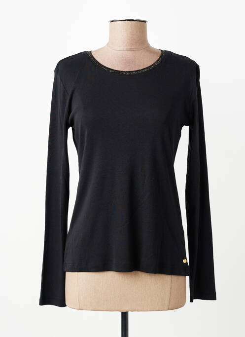 T-shirt manches longues manches longues noir C'EST BEAU LA VIE femme