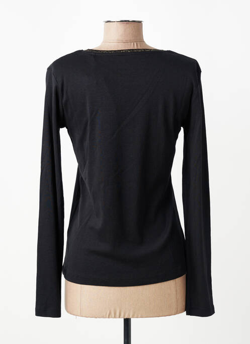 T-shirt manches longues manches longues noir C'EST BEAU LA VIE femme