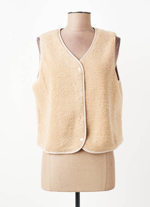 Veste casual coupe droite beige LILI SIDONIO femme