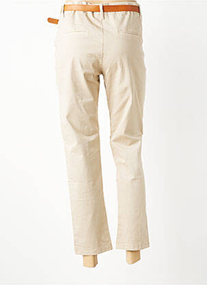 Pantalon chino tissage popeline taille normale beige LA PETITE NÎMOISE femme
