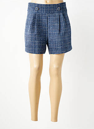 Short taille à pinces taille normale bleu MOLLY BRACKEN femme