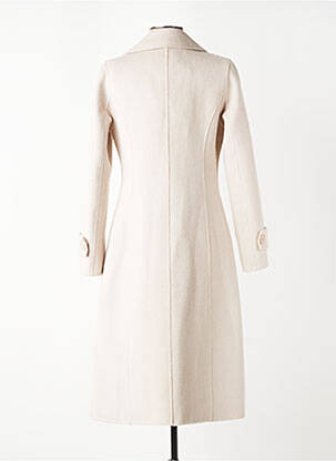 Manteau long coupe cintrée sans capuche beige NANA LOVE femme
