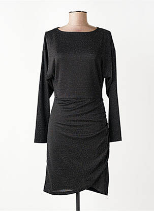 Robe courte manches longues manches longues noir B.YOUNG femme