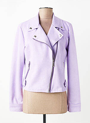 Veste casual col tailleur violet NEW COLLECTION femme