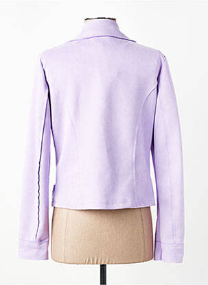 Veste casual col tailleur violet NEW COLLECTION femme