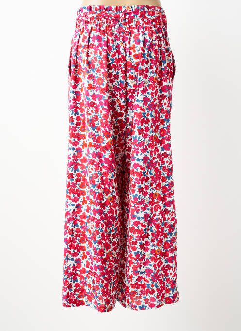 Pantalon large tissage popeline taille normale rouge MAELLE femme