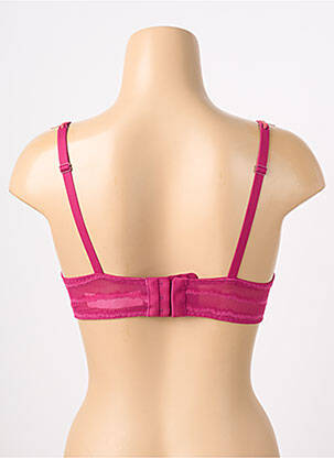 Soutien-gorge effet matière satinée haut soutien-gorge push-up rouge CHANTELLE femme
