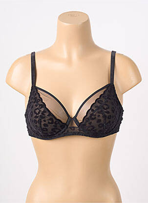 Soutien-gorge broderie haut soutien-gorge emboitant noir CHANTELLE femme