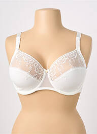 Soutien-gorge broderie haut soutien-gorge emboitant beige CHANTELLE femme