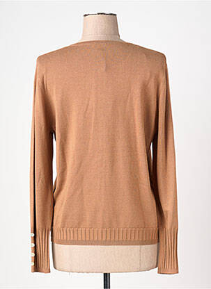 Gilet manches longues stretch marron MARBLE femme