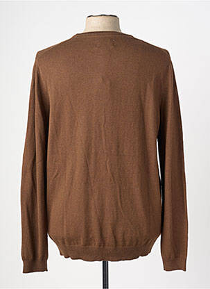 Pull stretch manches longues marron LEE COOPER homme