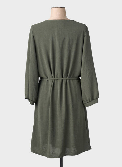 Robe courte manches longues manches longues vert RENATTO BENE femme