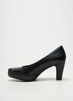 Escarpins tissage satiné talon de 7 à 9cm noir FLUCHOS femme