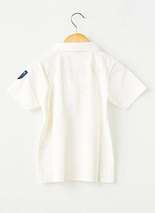 Polo coupe droite manches courtes blanc ET D'EMIE garcon