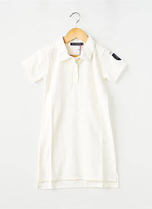 Robe mi-longue manches courtes manches courtes blanc ET D'EMIE fille