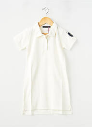 Robe mi-longue manches courtes manches courtes blanc ET D'EMIE fille