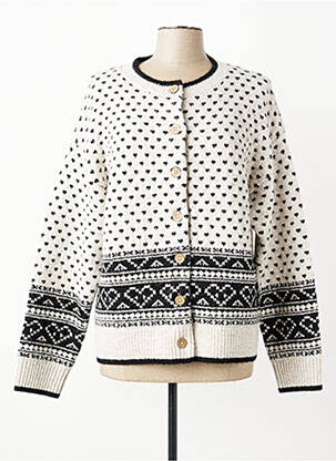 Gilet manches longues stretch beige WHITE STUFF femme