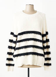 Pull stretch manches longues beige MOLLY BRACKEN femme