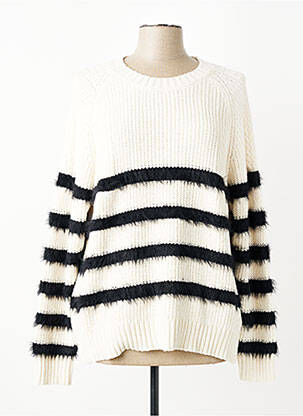 Pull stretch manches longues beige MOLLY BRACKEN femme