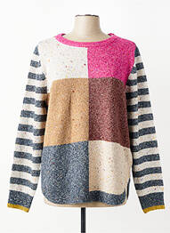 Pull tissage chiné manches longues gris WHITE STUFF femme