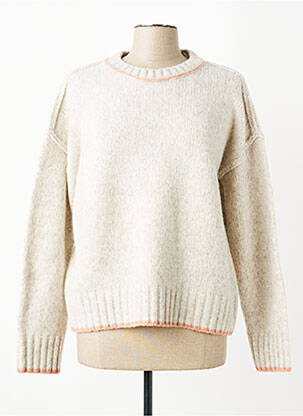 Pull tissage chiné manches longues gris WHITE STUFF femme