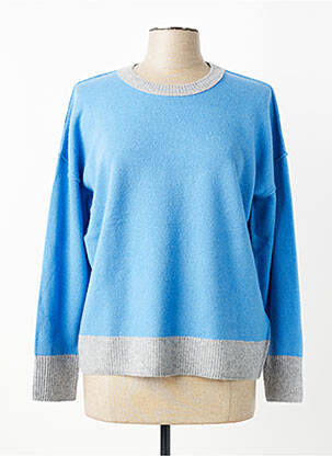 Pull stretch manches longues bleu WHITE STUFF femme