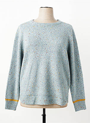 Pull tissage chiné manches longues bleu WHITE STUFF femme