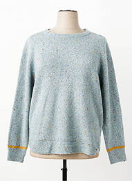 Pull tissage chiné manches longues bleu WHITE STUFF femme