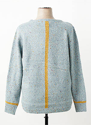 Pull tissage chiné manches longues bleu WHITE STUFF femme