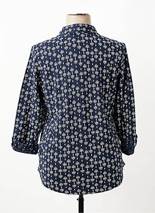 Chemisier coupe cintrée manches 3/4 bleu WHITE STUFF femme