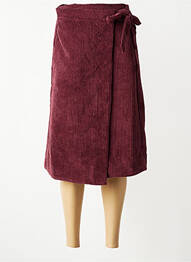 Jupe mi-longue stretch rouge LA FEE MARABOUTEE femme