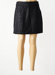 Jupe courte tissage tweed noir LA FEE MARABOUTEE femme