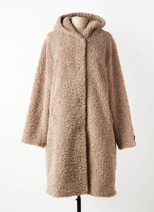Manteau long a capuche a capuche marron RINO & PELLE femme