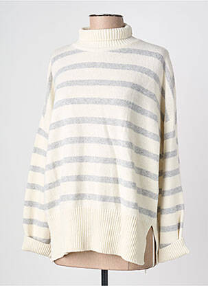 Pull col roulé manches longues manches longues gris PAKO LITTO femme