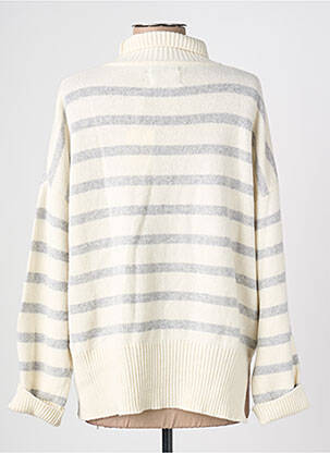 Pull col roulé manches longues manches longues gris PAKO LITTO femme