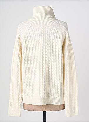 Pull col roulé manches longues manches longues blanc MOLLY BRACKEN femme