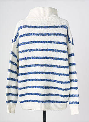 Pull coupe droite manches longues bleu MOLLY BRACKEN femme
