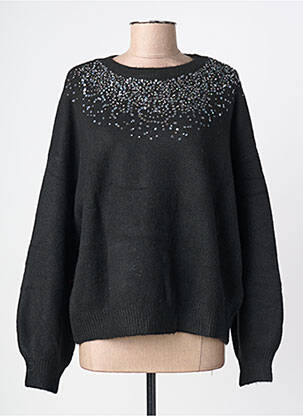 Pull resserrée sur le bas manches longues noir MOLLY BRACKEN femme