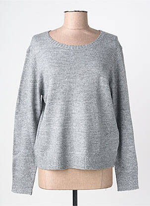Pull coupe droite manches longues gris MOLLY BRACKEN femme