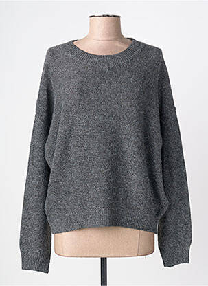 Pull coupe droite manches longues gris MOLLY BRACKEN femme