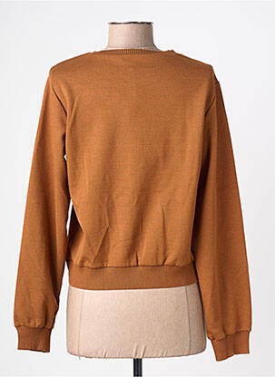 Pull resserrée sur le bas manches longues marron LA FEE MARABOUTEE femme