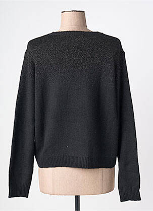 Pull coupe droite manches longues noir LA FEE MARABOUTEE femme