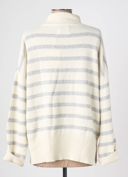 Pull col roulé manches longues manches longues gris PAKO LITTO femme