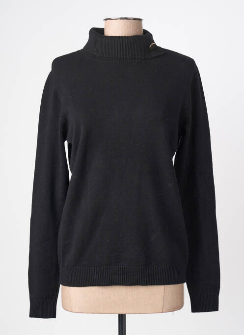 Pull col roulé coupe cintrée manches longues noir MOLLY BRACKEN femme