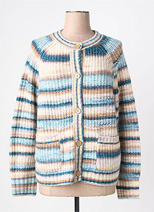 Gilet manches longues stretch bleu WHITE STUFF femme