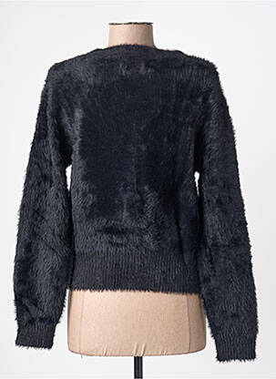 Gilet manches longues maille maille poilu noir LILI SIDONIO femme