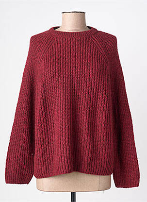 Pull stretch manches longues rouge PAKO LITTO femme