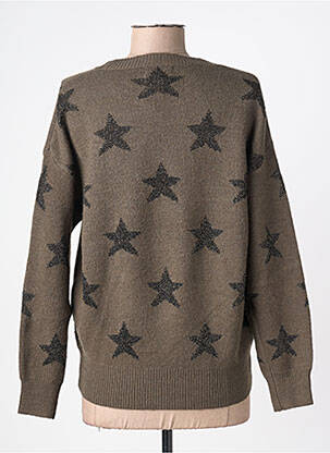 Pull stretch manches longues vert MOLLY BRACKEN femme
